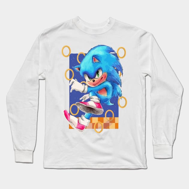 sonic Long Sleeve T-Shirt by komplenan